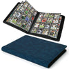 Arkeiliy enhanced Ringless Trading Card Binder - 1024 Capacity 16 Side-Loading Pockets per Page Archival Quality Protection & Anti-Slip Spine for TCG MTG Sports Cards (Navy)