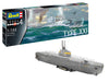 Revell 05177 German Submarine Type XXI 1:144 Scale Model Kit, Unpainted