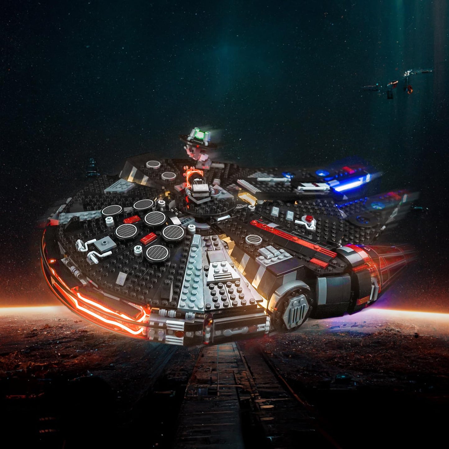 Brickbling Led Light Compatible With Lego The Dark Falcon, Creative Lighting Compatible With Lego 75389-No Model (Classic Versio