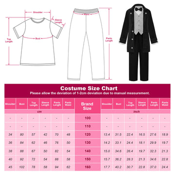 Relibeauty Abraham Lincoln Costume Kids Douglass Costume For Boys, 16 Black