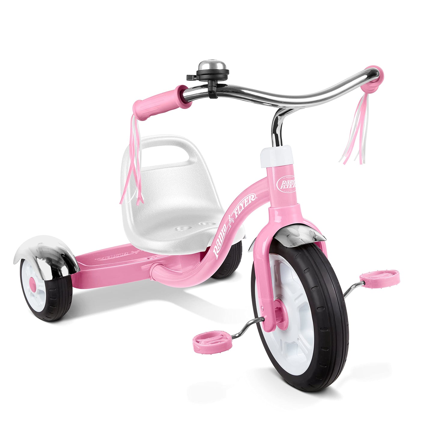 Radio Flyer Big Pink Classic Tricycle, Toddler Trike, Tricycle for Toddlers Age 2-5, Toddler Bike, Large