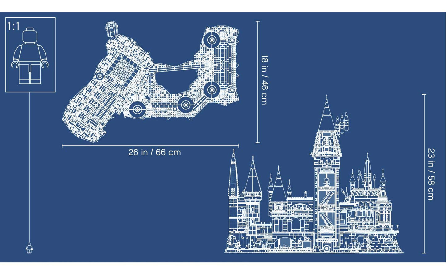Lego 71043 Harry Potter Hogwarts Castle Building Kit, Multicolour
