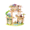 Hape Pandas Bamboo House, Green Planet Explorers | Educational Toy Doll House with Furniture, for Children Ages 3+ Years