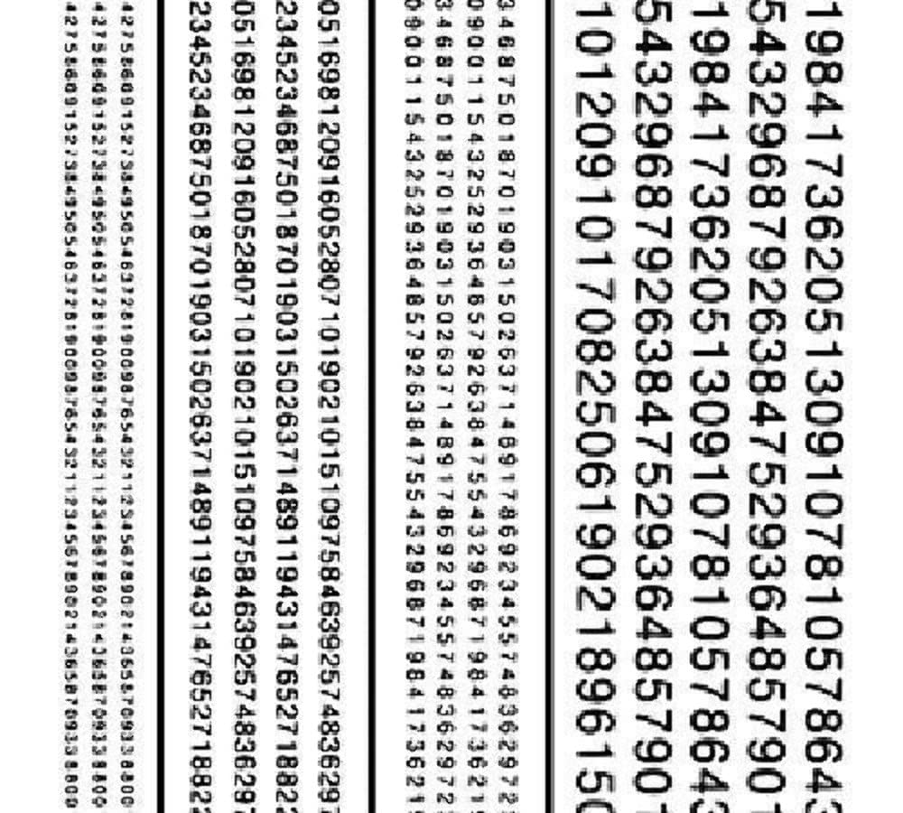 Railroad Gothic Numbers, Black