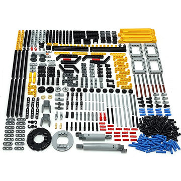 Zhx Technical Parts Beams Axles Connectors Bricks Sets - 457 Pieces, Chassis Frame Liftarm Push Rods For Technic Car Moc Building Block Toys