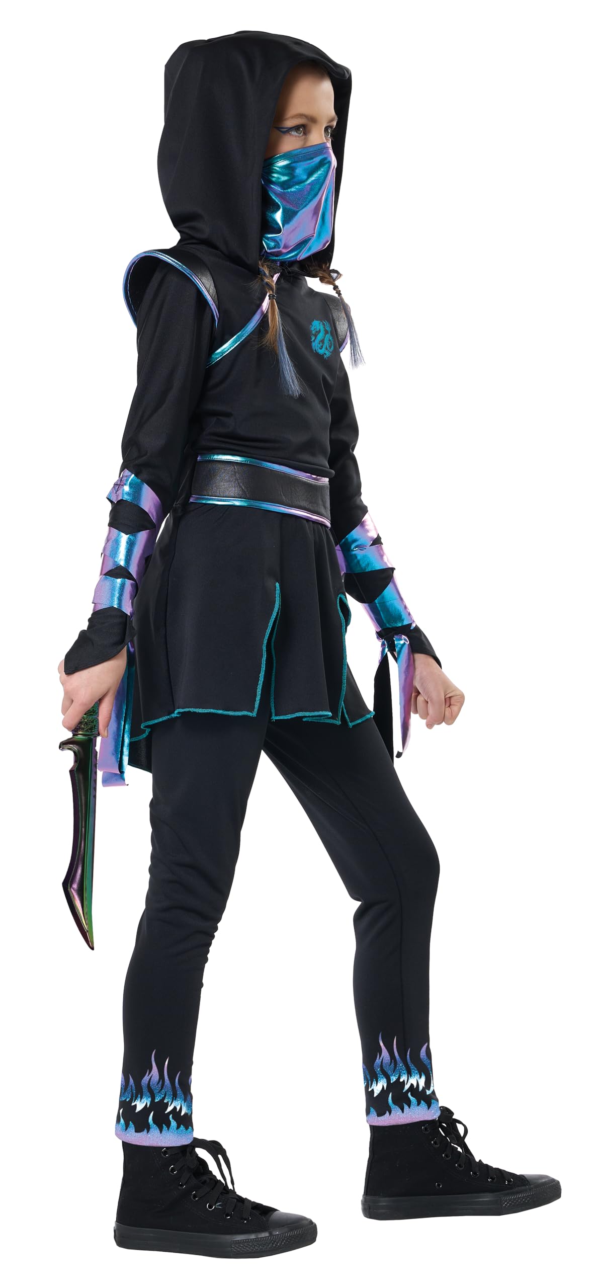 California Costumes Ninja Nightfire Child's X-Large Black