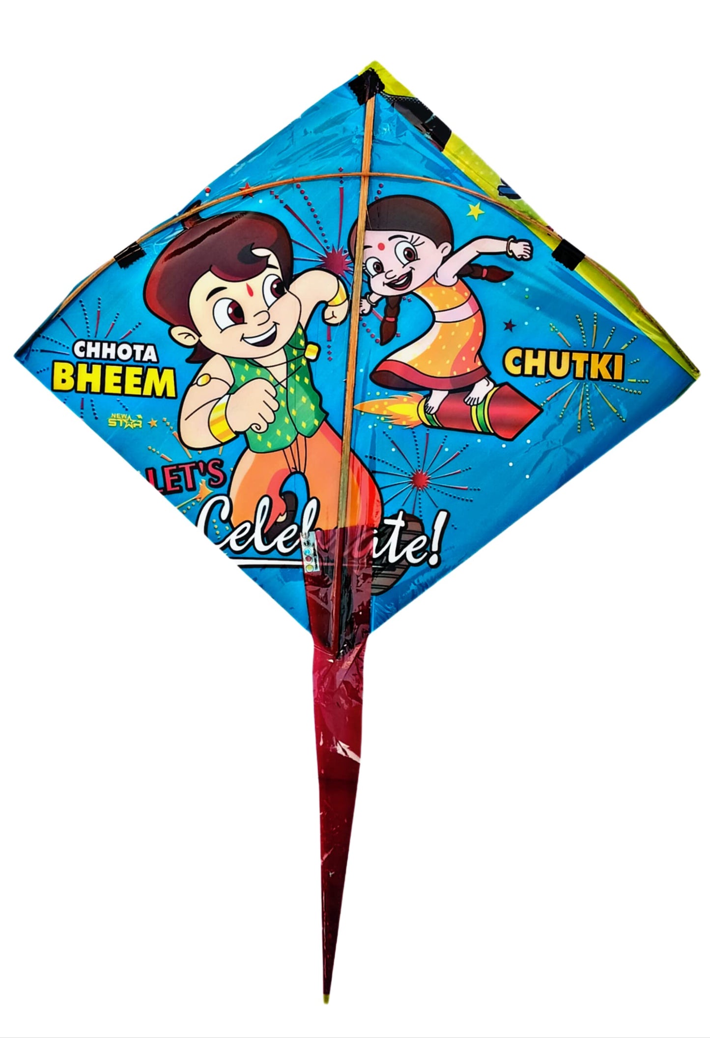 RUHANI Plastic Cartoon Character Kites, Multicolor, (Pack of 20)