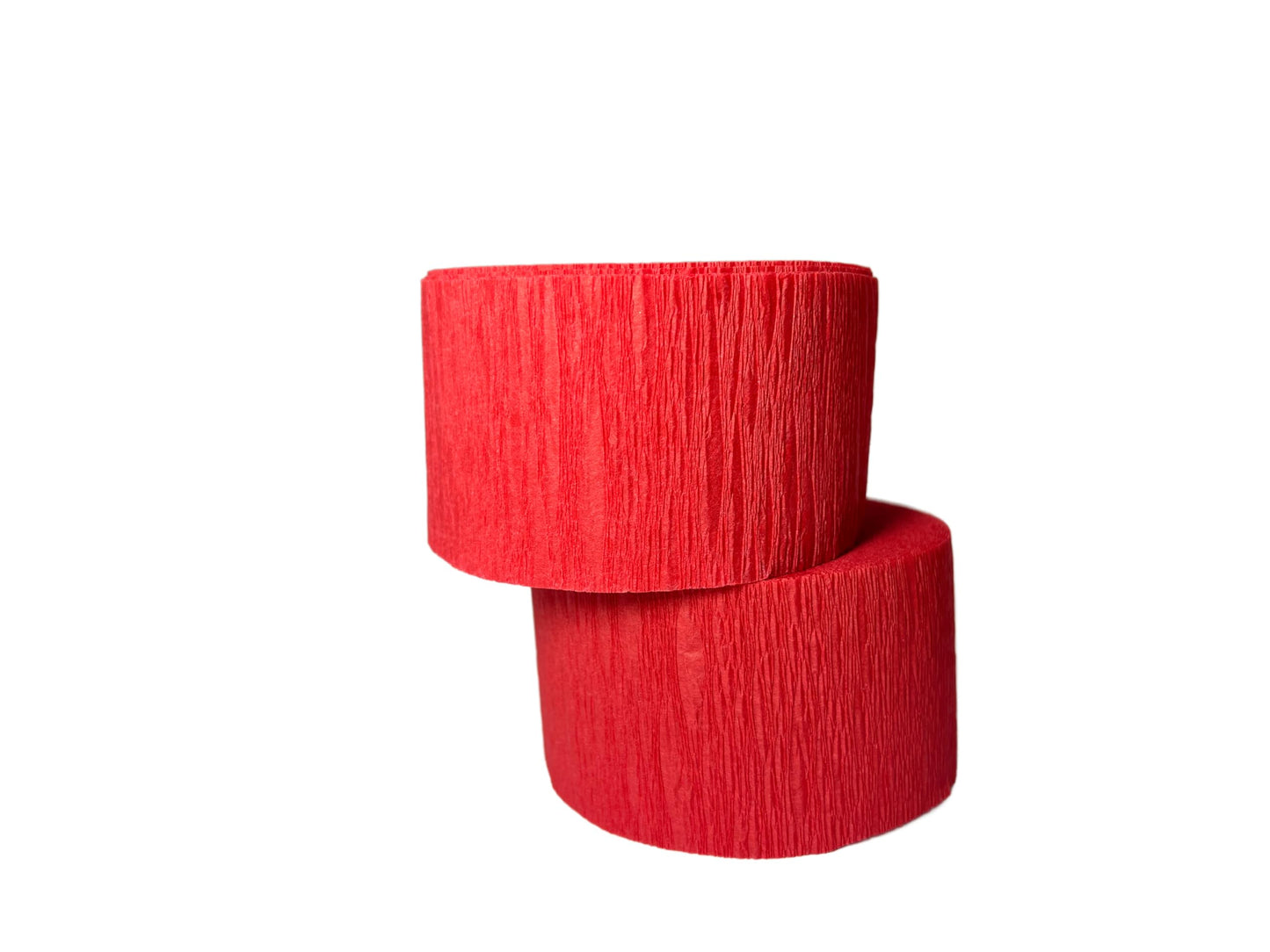Red and Green Crepe Streamers - 4 Rolls