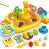 3-In-1 Play Sink With Running Water, Kids Kitchen Sink Toys With Electric Duck Faucet, Pretend Play Kitchen Accessories, Play Fo