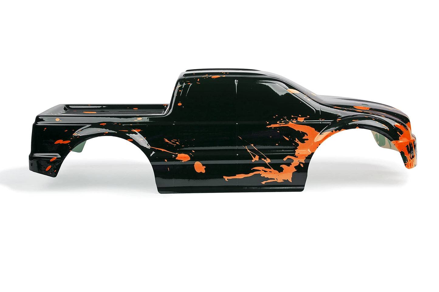 SummitLink Custom Body Muddy Orange Over Black Style Compatible for T/E Maxx Shell Cover E-Maxx 1/10 Scale RC Car or Truck (Truc