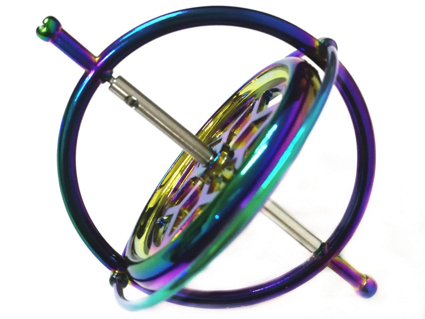 Joytech Precision Gyroscope Kill Time Metal Anti-Gravity Spinner Balance Toy Colorful JA05