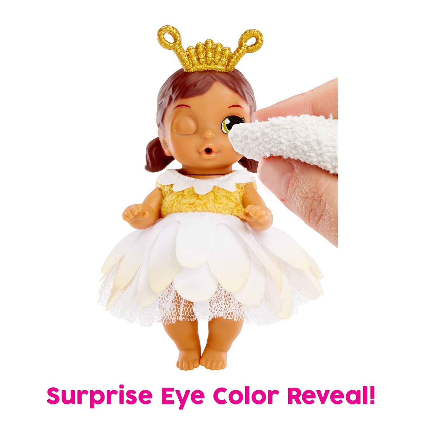 Baby Born Surprise Small Dolls Series 7 4' - Unwrap Surprise Collectible Baby Doll With 3 Water Surprises, Garden-Themed Outfit, Color Change Diaper, Mouse Carrying Pouch, Age 3+
