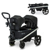 BOB Gear Renegade Canopy Stroller Wagon with 3 Seats 5-Point Harness System All-Terrain Tires and Push and Pull Handle Nightfall