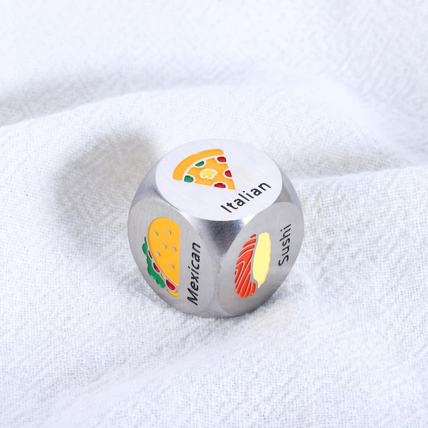 Fathers Daygifts For Husband From Wife, Iron 6Th Anniversary For Couple, Couple Gift For Men, Food Decision Dice Wedding Gifts F