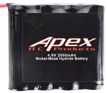 Apex RC Products 4.8v 2000Mah NiMh Flat Receiver Battery #7300