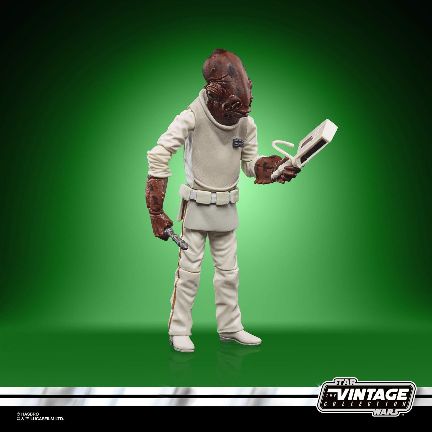 Star Wars The Vintage Collection Admiral Ackbar Toy, 3.75-Inch-Scale Return Of The Jedi Figure, Toys For Kids Ages 4 And Up,F1897, White