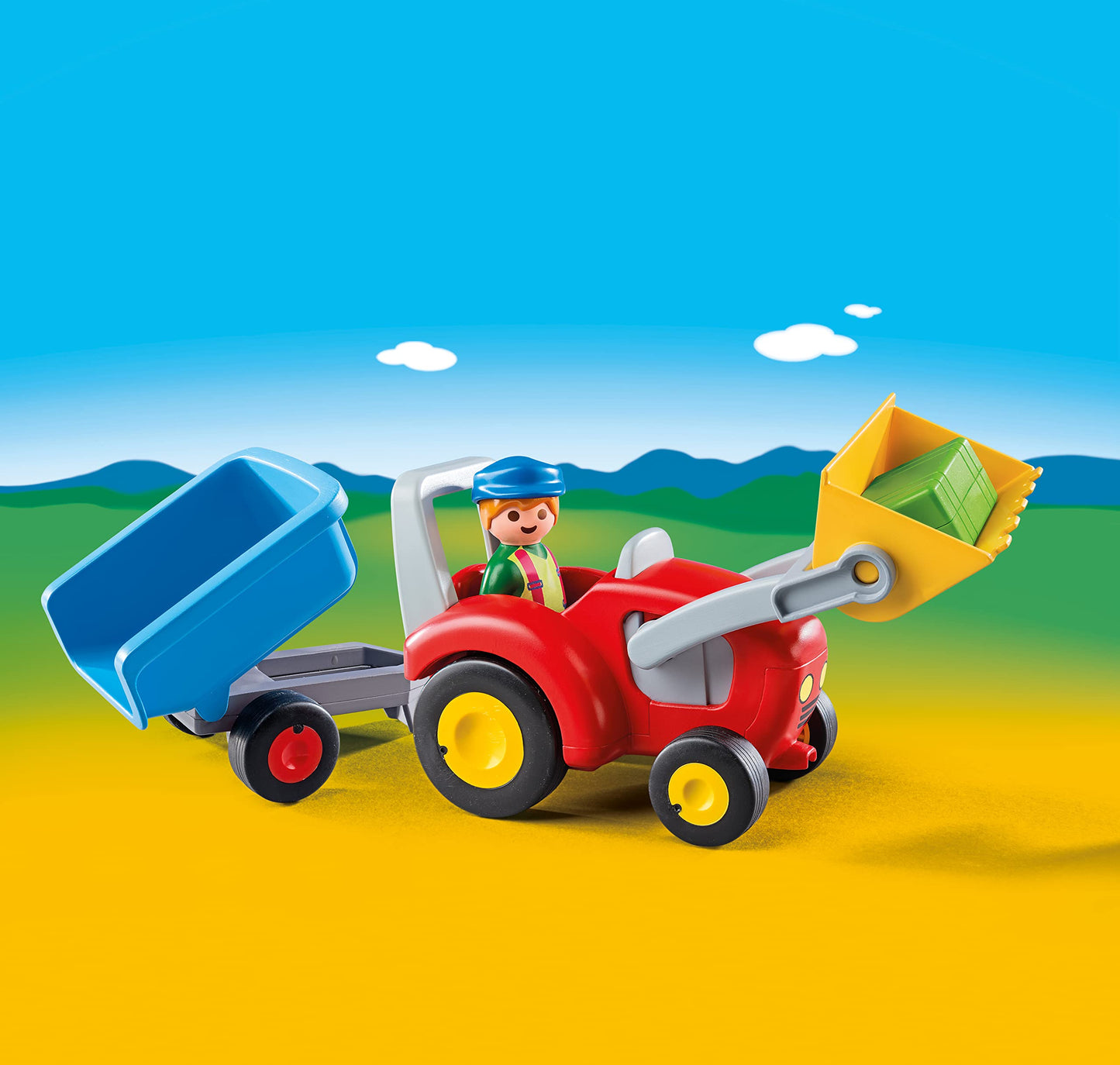 Playmobil Tractor With Trailer