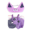 Abincee 17cm Doll Clothes Compatible with Labubu enhanced Doll Outfit Set Fashion Designed Dresses (Purple)
