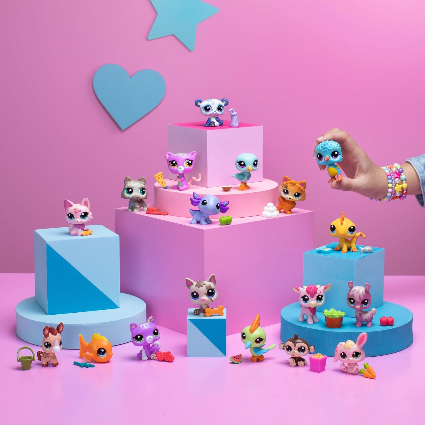 Littlest Pet Shop Pet Surprise Three Pack - Series 2 - Authentic PVC Mystery Figures - Multicolor - Ages 4+