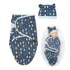 Babyfere Reborn Baby Doll Blanket Set - Soft Cotton Blue Bear for 17-22 Inch Dolls - 2pcs Toddler Doll Accessories