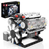 Mould King 10088 V8 Engine Model Kit Build Your Own Stem Mini V8 Model Engine Building Blocks Sets That Works For Adults & Kids Age 14+, 535Pcs