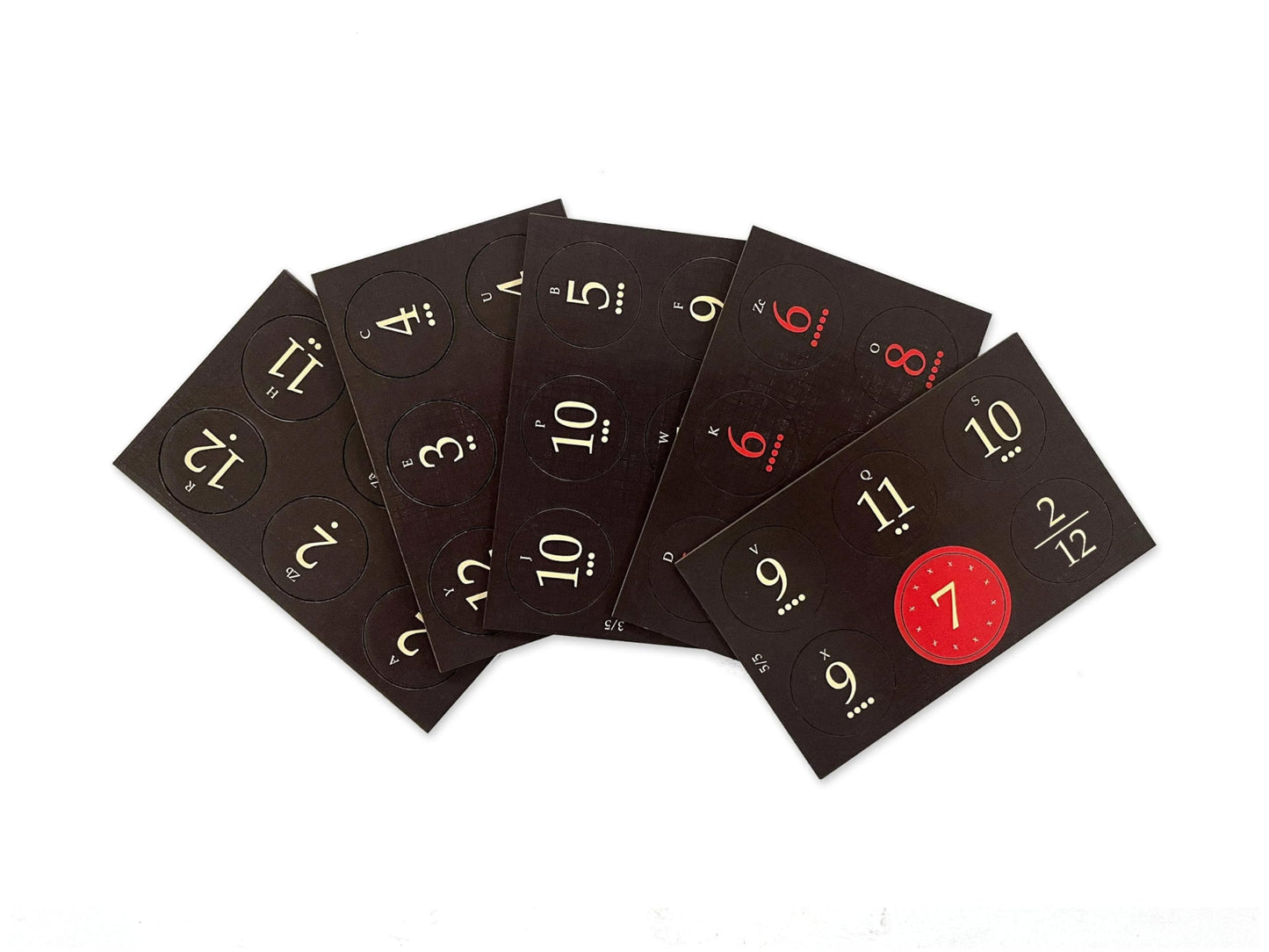 Tabletop Monthly Dark Mode Replacement Number Tokens Compatible With Catan'S Settlers Of Catan 5-6 Player Extension And Seafarer