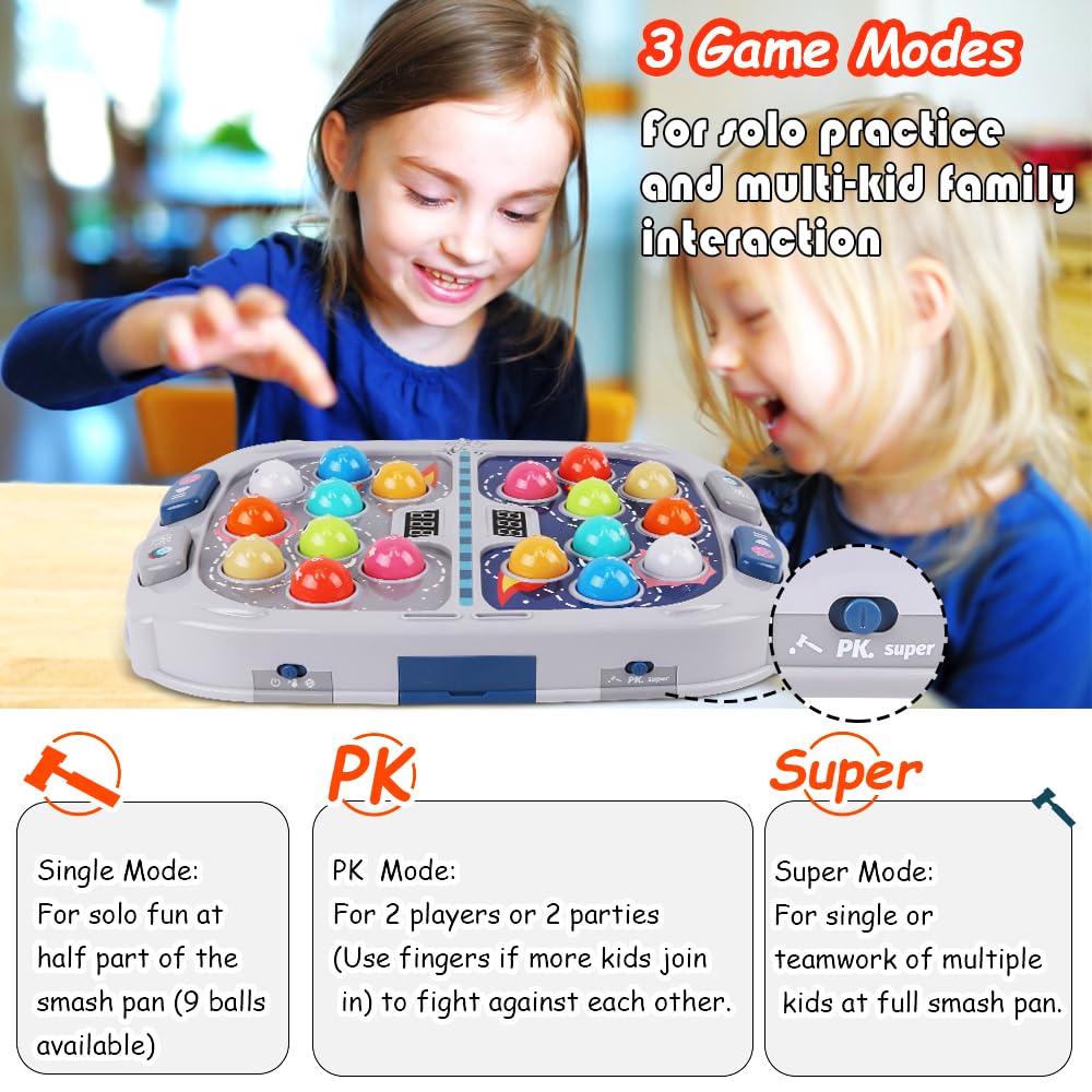 Whack Mole Game For Toddlers, Toys For 3-12 Year Old Boys And Girls, Whack Mole Toys For Kid,Gifts For 3 4 5 6+ Year Old Boys, I