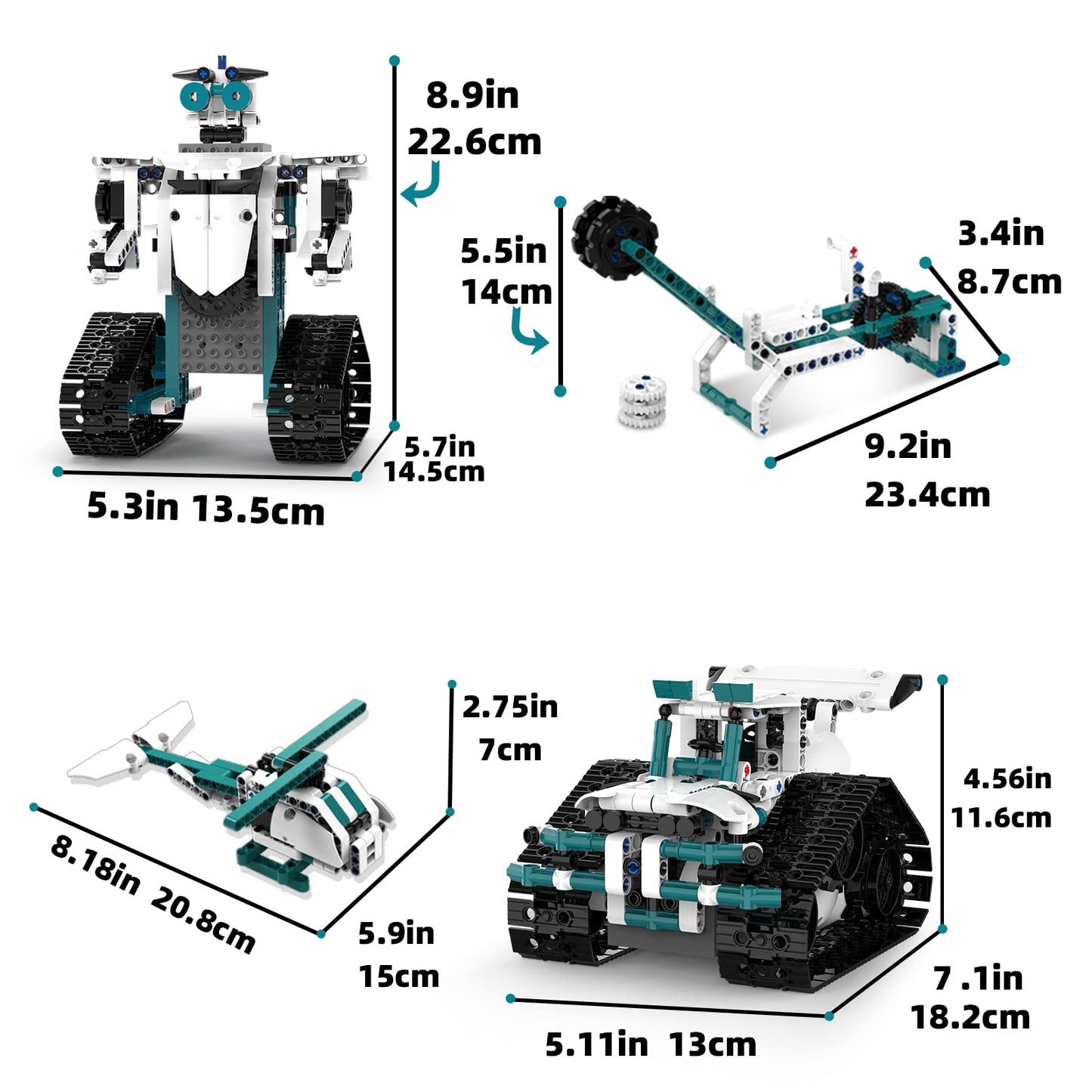 Suplanet Stem Robot Toys For 8-14, 12 In 1 Remote Control Robot Toys For Kids, Programmable Building Robot Kit Birthday Present