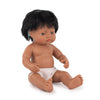 Miniland Doll 15'' Hispanic Boy With Hearing Implant (Polybag) - Made In Spain, Anatomically Correct, Quality, Inclusion