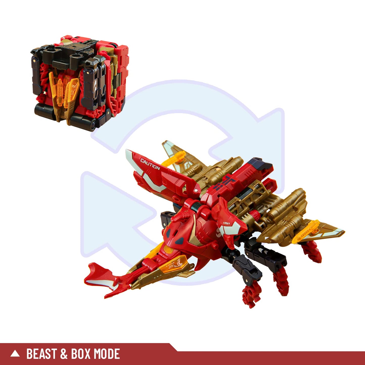 52Toys Beastbox Bb-32 Demon Dart Deformation Toys Action Figure, Converting Toys Deforms In Mecha And Cube, Perfect Birthday Par