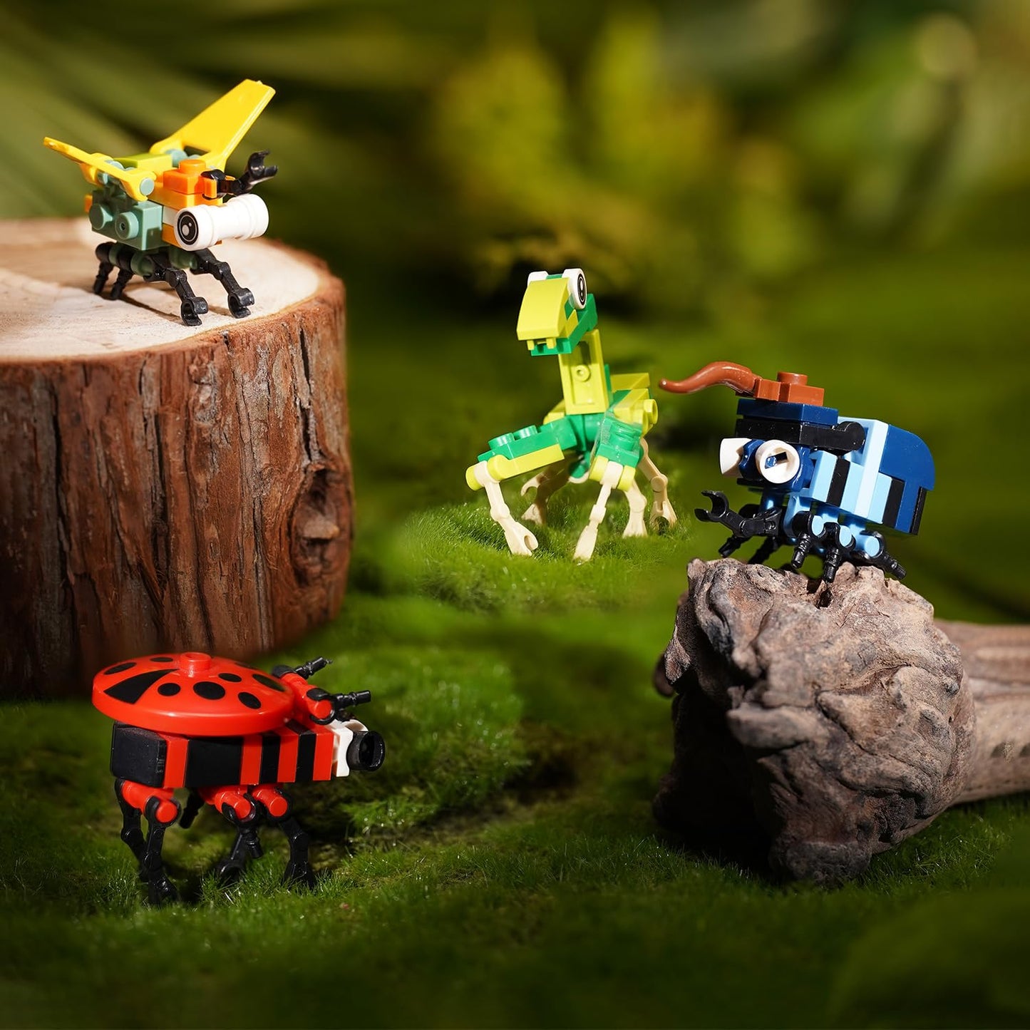 Misini M6002 Animal Insect Advent Calendar 2024 Mini Building Block Set, 912/Pcs Moc Creative Toy Model, A Total Of 24 Insect Building Kits, Gifts For, Kids, Boys And Girls