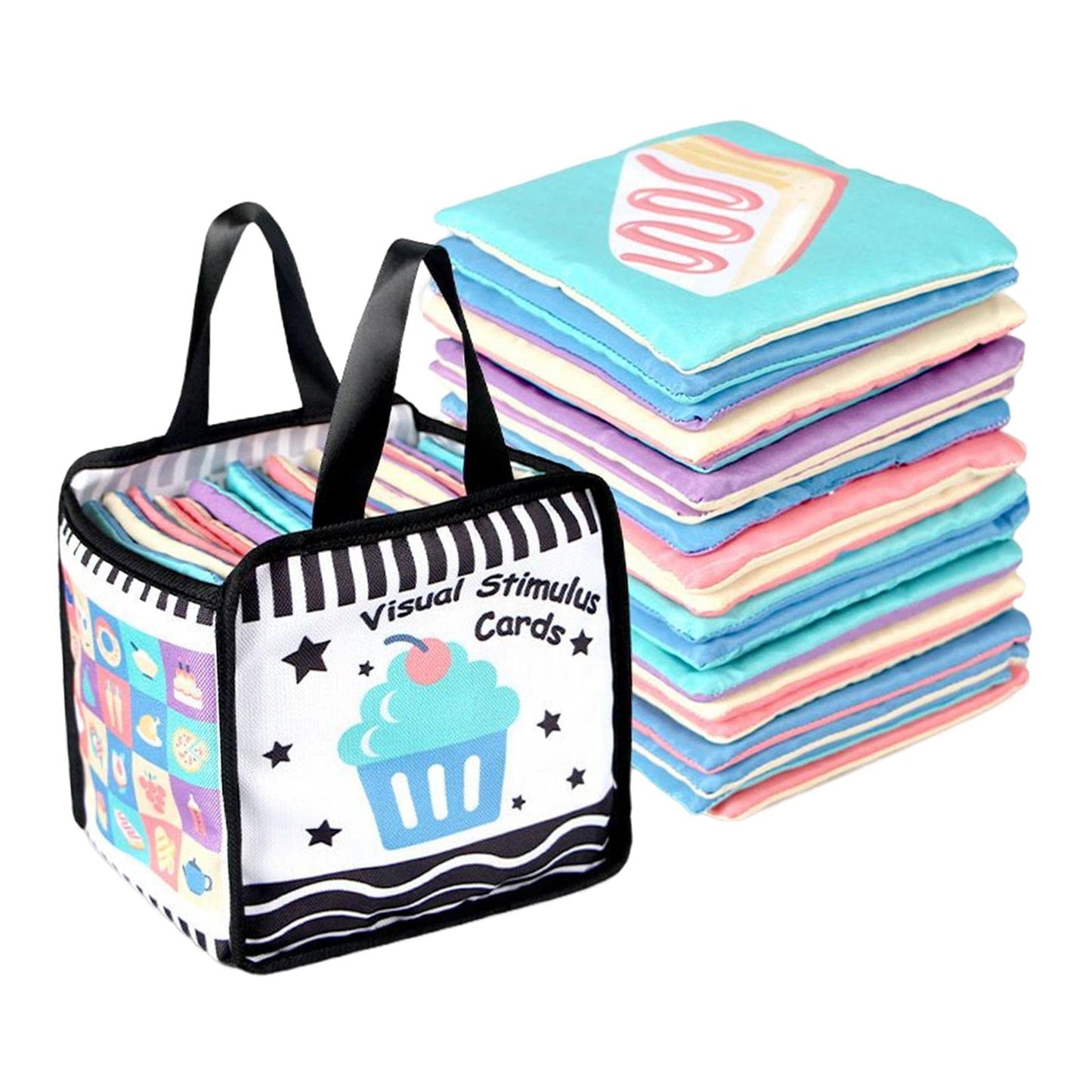 MeadawgsFlash Cards Toys Washable With Storage Bag For Over 0 Years Old Boys Girls Colorful|Baby|Toys For Baby|Developmental Bab