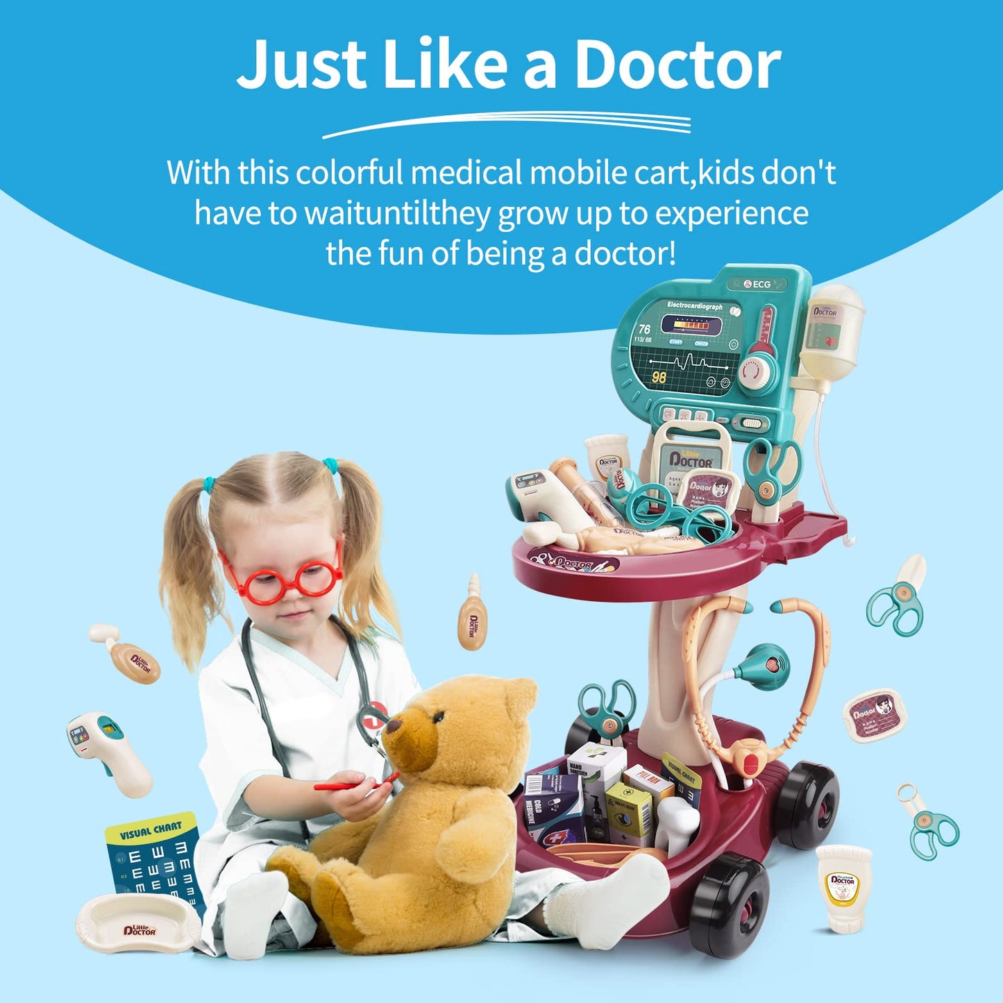 Deejoy Toy Doctor Kit for Kids
