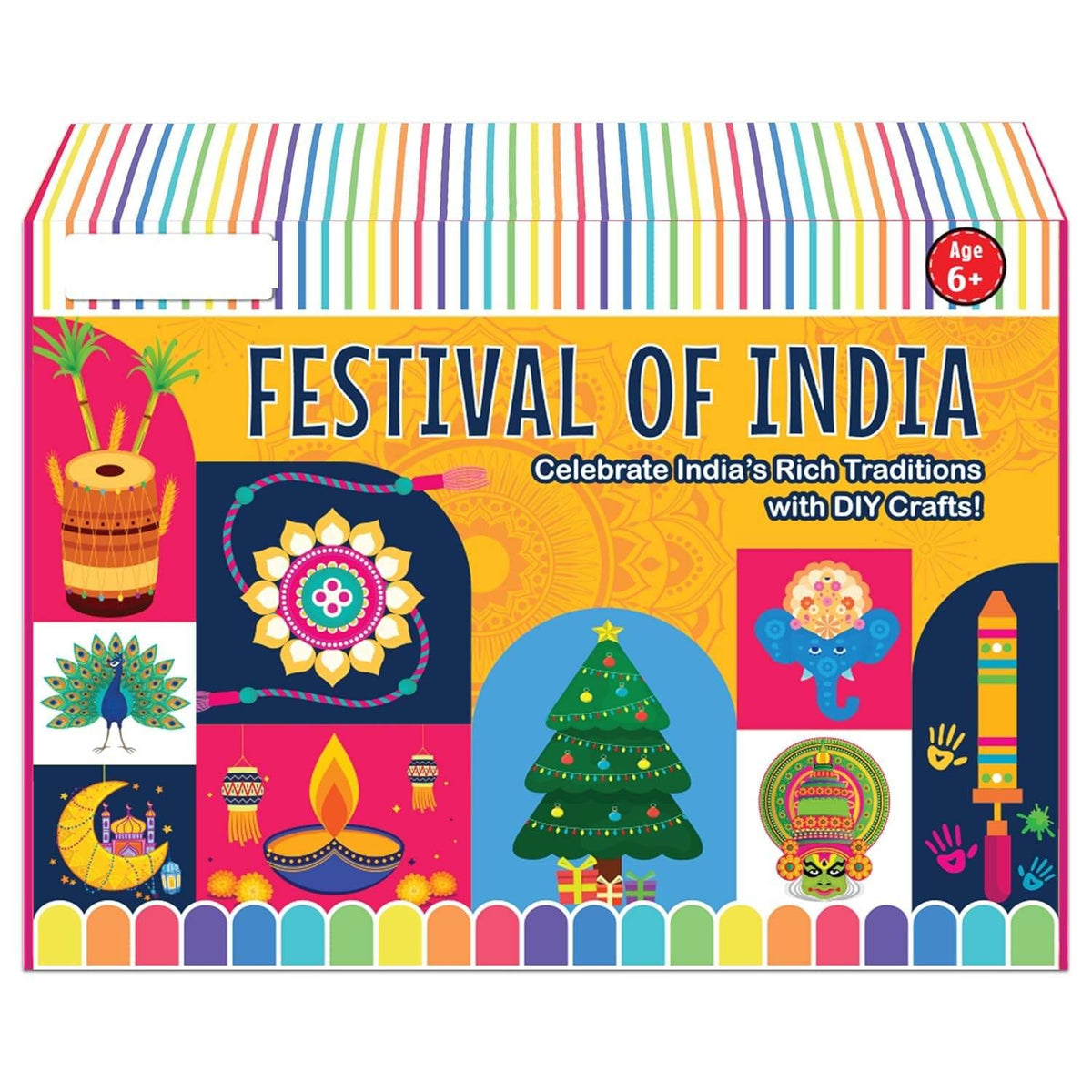 Festival of India DIY Crafts Kit for Kids, Indian Cultural Traditions Activity Set, Age 5+, with Colorful Art Projects