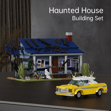 AOXEKBOLO Evil House Building Set, 639 Pcs Haunted House Toy Model, 13" x 8" x 10", Plastic, Multi-Color, Compatible with Lego
