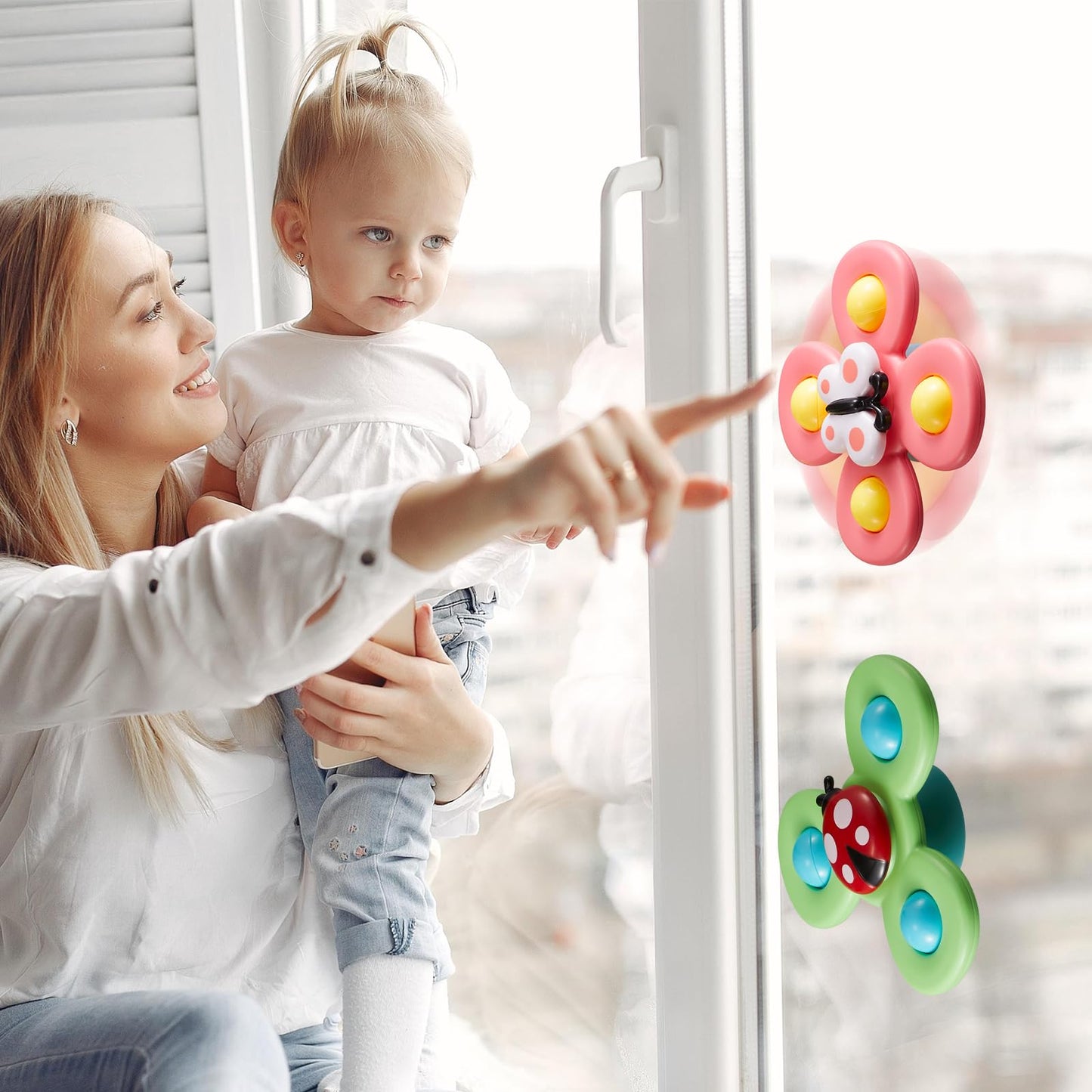 Suction Cup Spinners For Babies|Baby Spinners With Suction Cups|Spinner Toys For Babies Suction Spinners Baby|Baby Bath Toys For