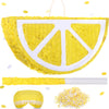 Fruit Pinata Summer Theme Pinata Includes Stick Blindfold Confetti Fruit Birthday Pinata Summer Fruit Pinata Fruit Theme Party Supplies For Birthday Party Carnival Summer Beach Decor (Lemon)