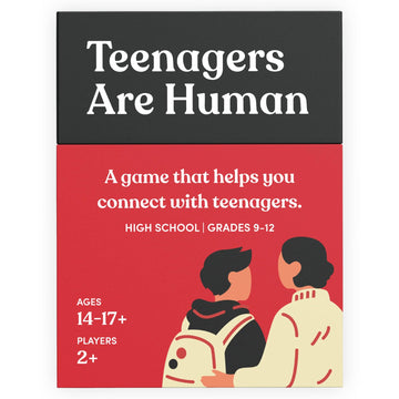 Teenagers Are Human | 140 Conversation Cards To Help You Get To Know Teenagers | Card Game For High School Teenagers | Designed