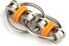 Tom'S Fidgets Original Flippy Chain Fidget Toy - Perfect For Adhd, Anxiety, And Autism - Bike Chain Fidget Stress Reducer For Adults And Kids (1, Orange)