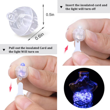 Aogist 50 Pcs Blue Led Balloon Light, Round Led Ball Lamp Tiny Led Lighting Decoration For Indoor Outdoor Party Event Fun Wedding Festival Birthday Halloween Christmas Party Supplies