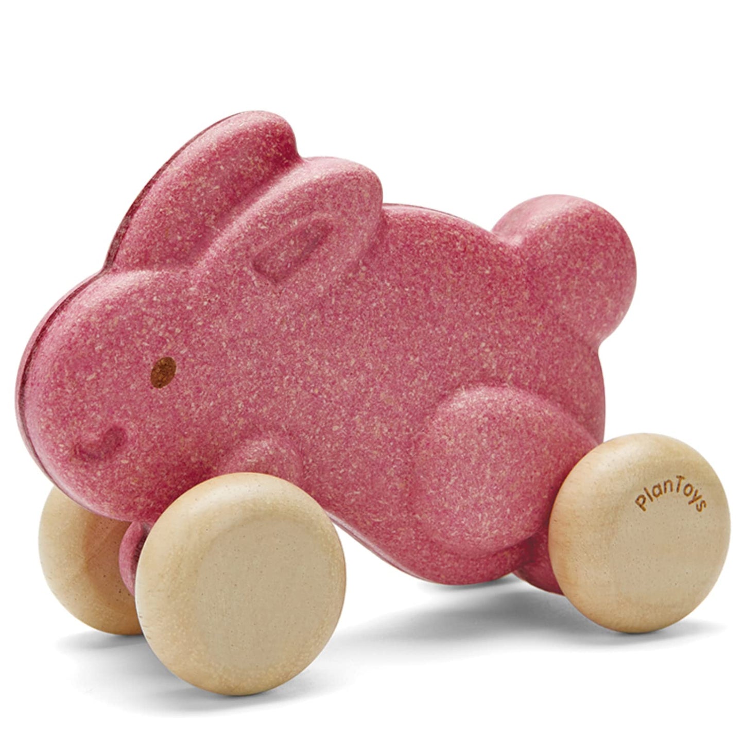 PlanToys Push Along Bunny-Pink (5730)