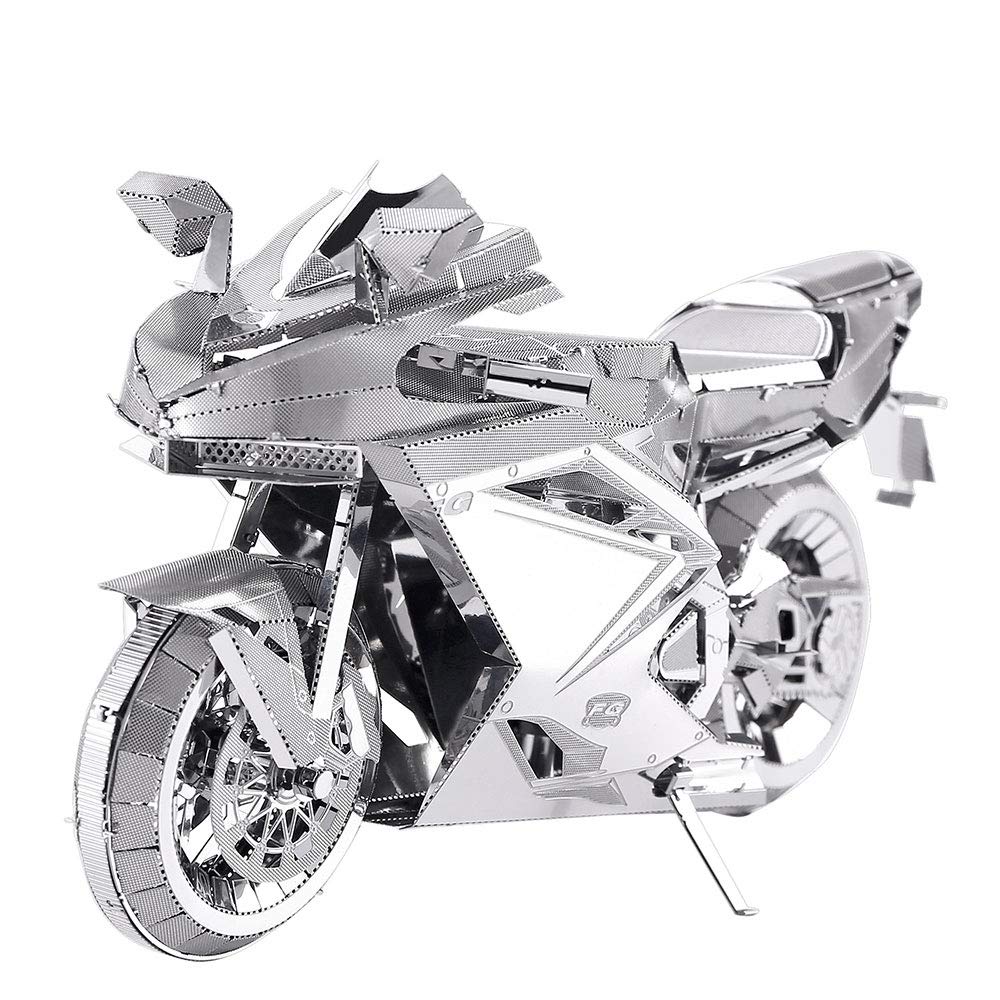 Piececool 3D Metal Puzzles For Adults, Diy 3D Motorcycle Model Kits, Brain Teaser Puzzles For Teen Students Men Craft Kits Toys,