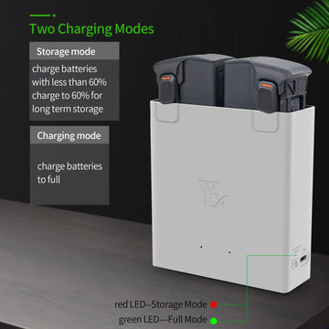Lyongtech Two-Way Battery Charger Hub With Storage Charge For Dji Avata 2 Drone,Charging Dual Batteries In Sequence,Charge Acces
