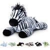 Niuniu Daddy 20'' | 3.3 Pound Zebra Weighted Stuffed Animals For Kids Adults, Soft Zebra Weighted Beads For Stuffed Animals For