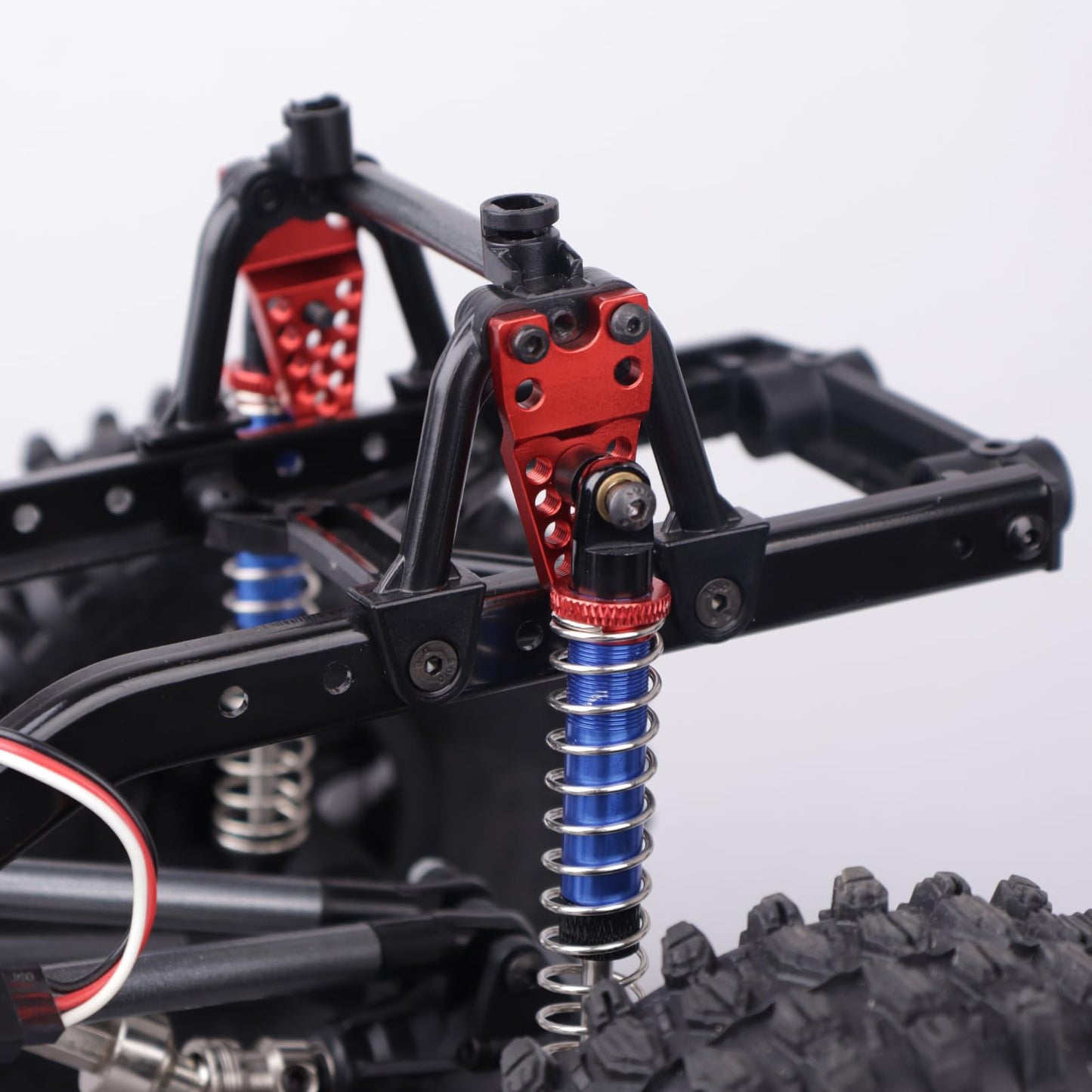 CrazyHobby CNC Metal RC Car Shock Absorber Mount Adjust Height Angle Stand for TRX4 Axial SCX10 & SCX10 II 90046 D90 D110 RC Cra