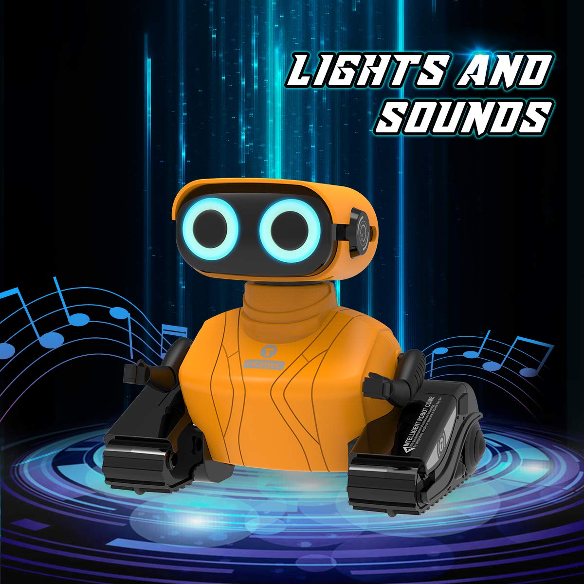KaeKid Robot Toys for Kids, 2.4Ghz Remote Control Robot Toys with LED Eyes & Flexible Arms, Dance & Sounds, RC Toys for 3 4 5 6