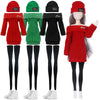Geyoga 3 Set 12 Pcs Winter Doll Clothes And Accessories Doll Suit Doll Pants Shoes Winter Sweater Outfits, Dolls Are Not Included(Red, Green, Black,12 Inch)