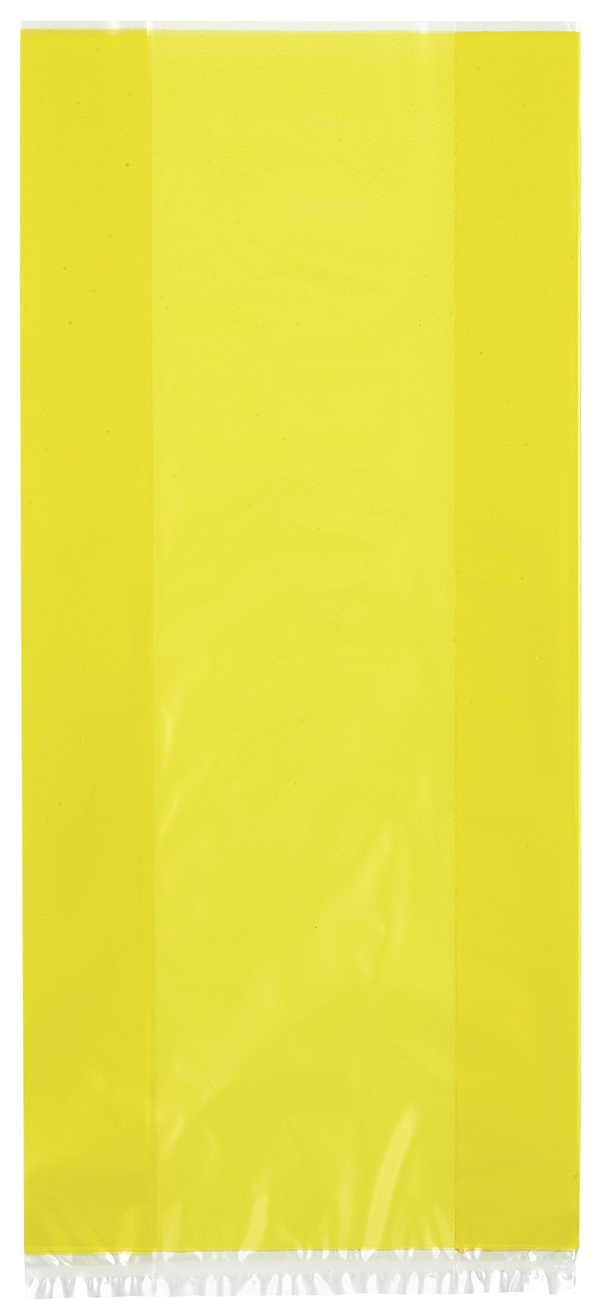Yellow Cellophane Bags - (30 Ct) - Vibrant Sunshine Gift Bags for Parties, Events & Special Occasions