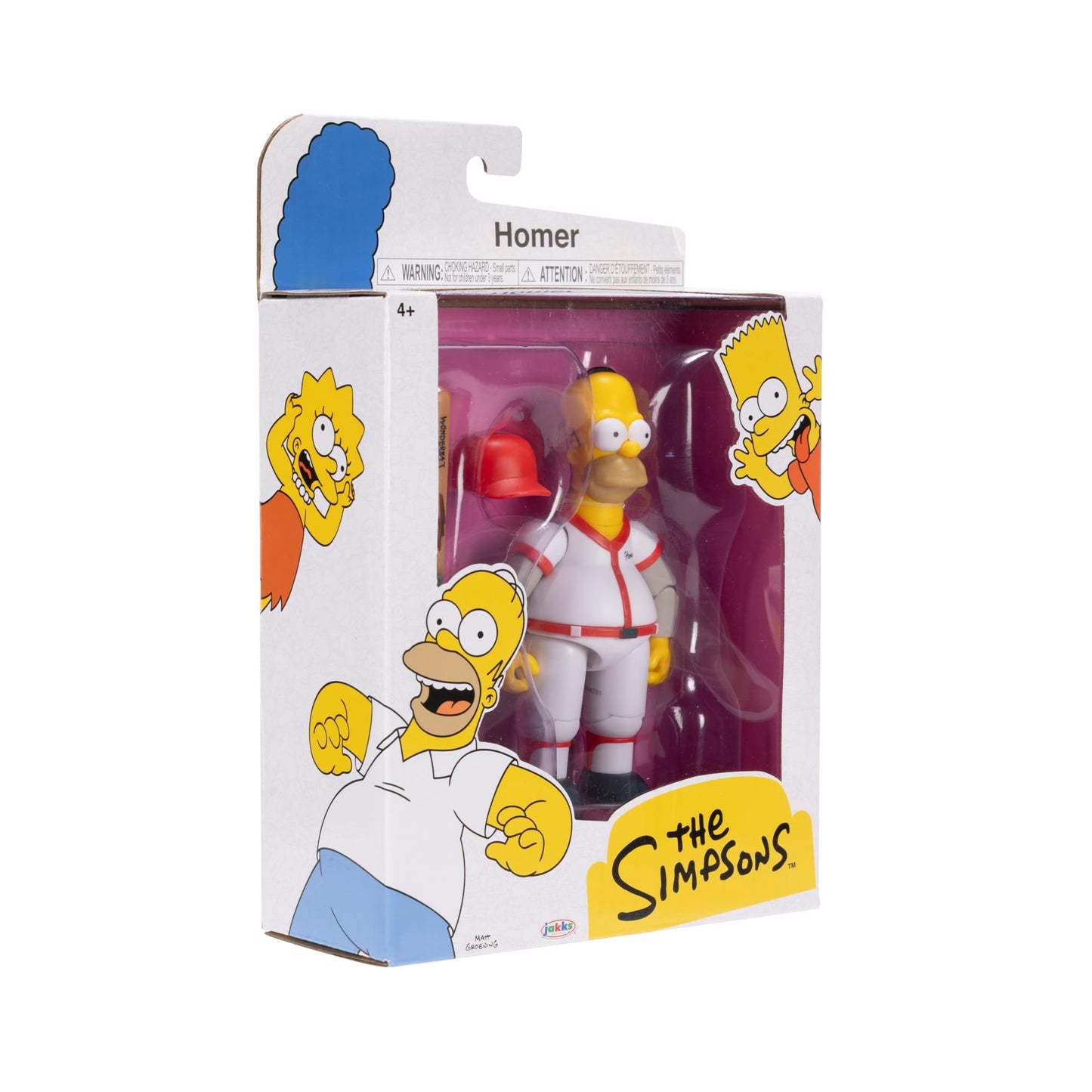 The Simpsons 5 Action Figure Baseball Homer with Bat and Removable Helmet Accessories Collectible Figure from Jakks Pacifics Wa