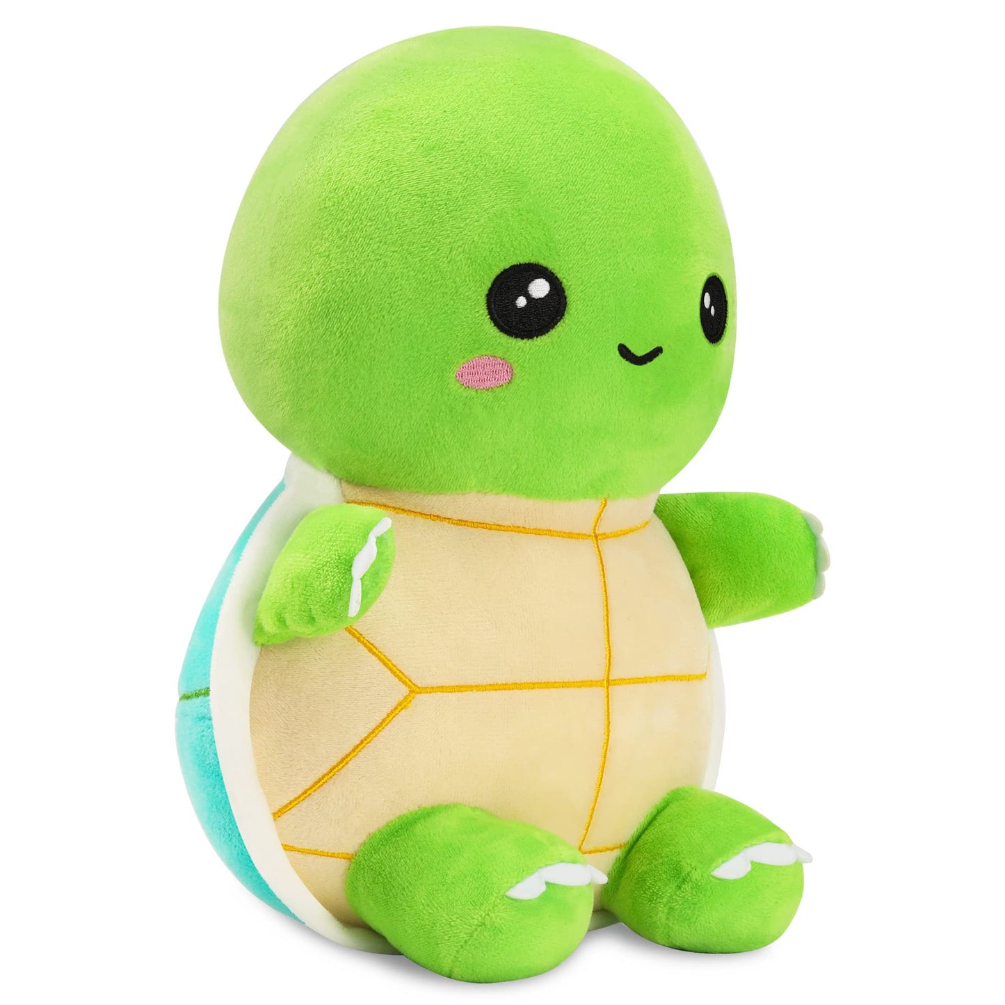 11'' Green Turtle Plushies Cute Stuffed Animal Tortoise Plush Toy Adorable Soft Turtle Doll Creative for Kids Boys Girls